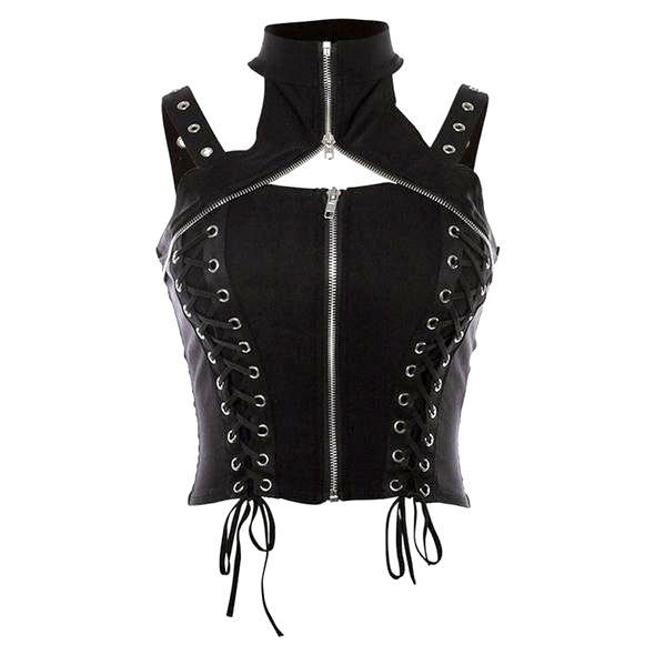 Double Lace Up Top