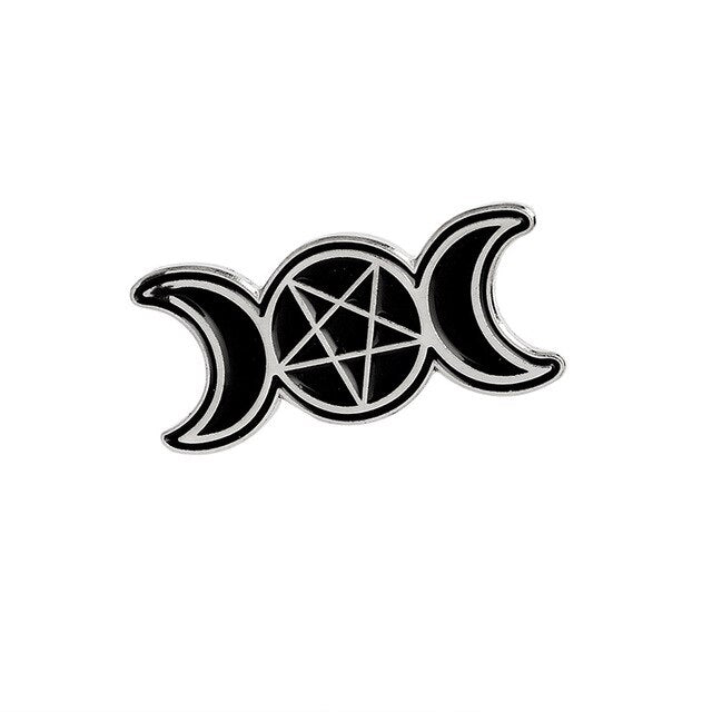Lunatic Pentagram Enamel Pin